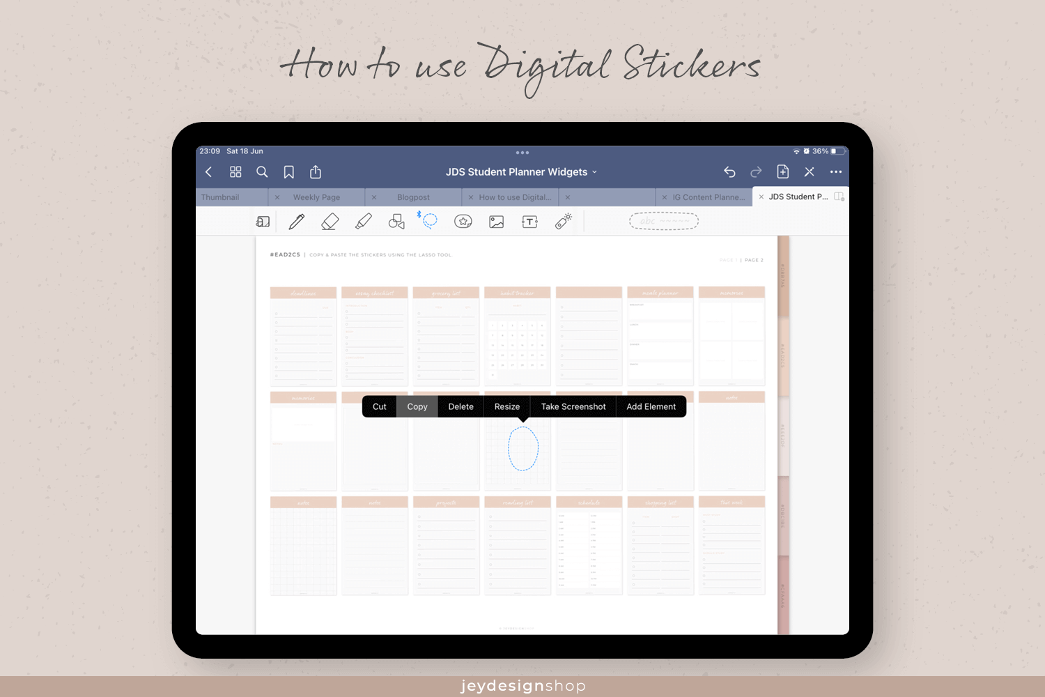 How to use Digital Stickers - The Ultimate Guide – JeyDesignShop